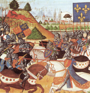 Bataille de Patay - illustration des Chroniques de Charles VII
